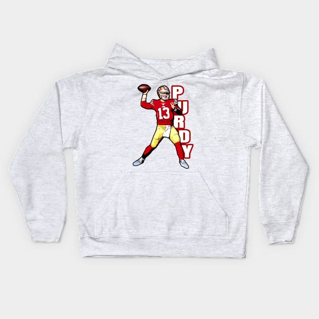 49ers Purdy 13 Kids Hoodie by Gamers Gear